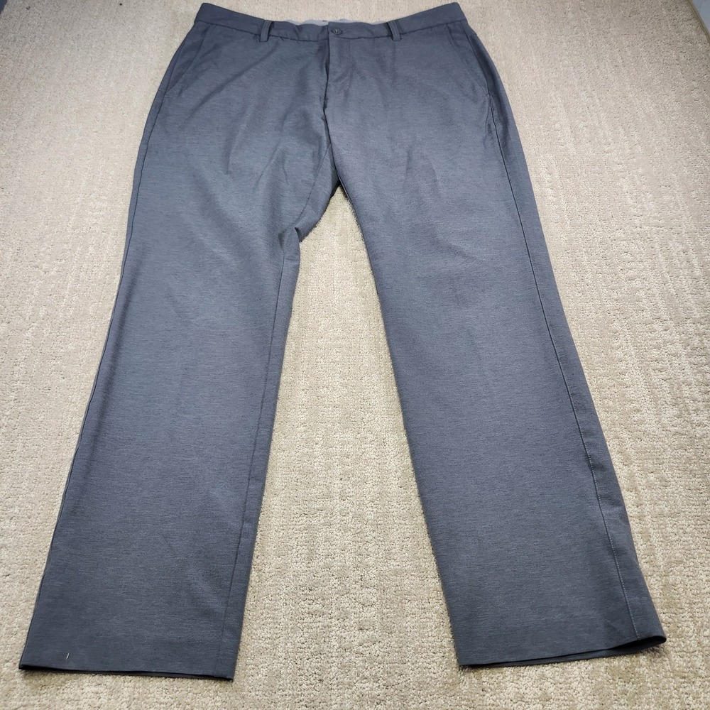 Footjoy Pants Men 38x30 Performance Stretch Woven Chino Gray Golf Trouser